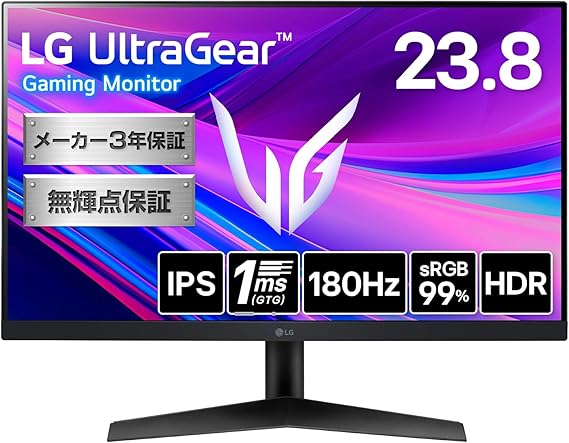 LG ゲーミングモニター UltraGear 24GS60F-B