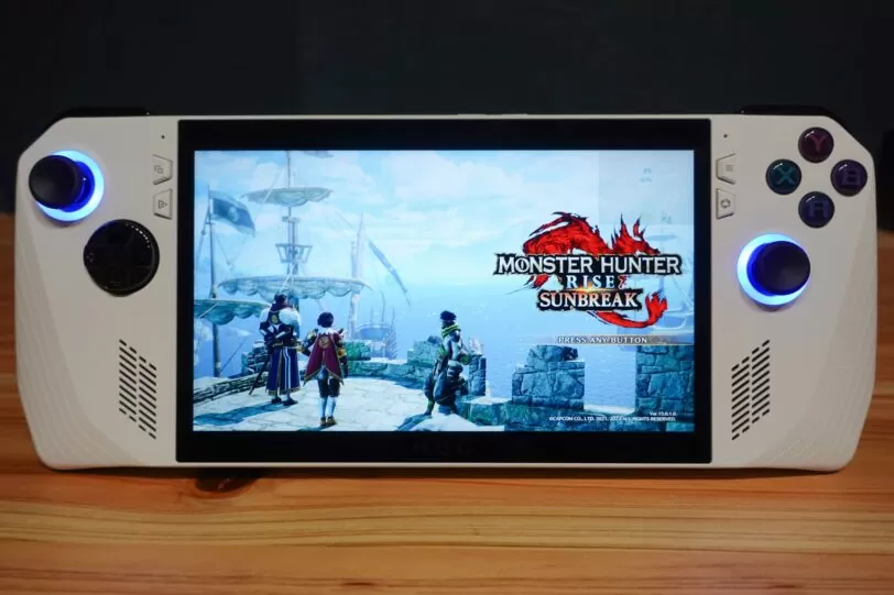ROG Allyでモンハン：サンブレイクをプレイしたときのfps