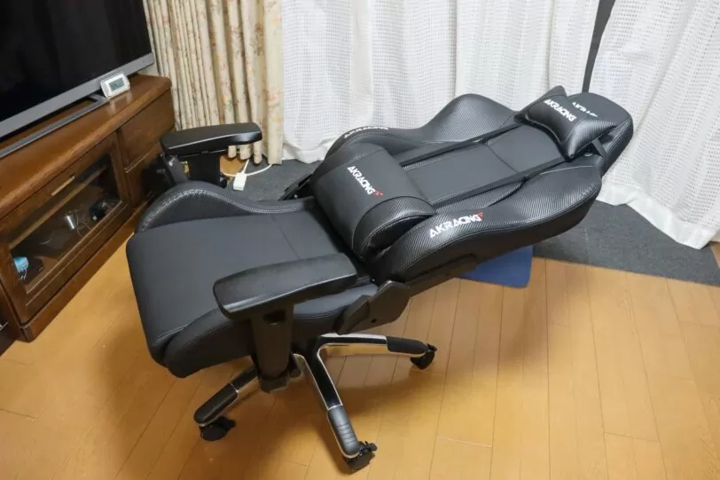 AKRacingの最大リクライニング